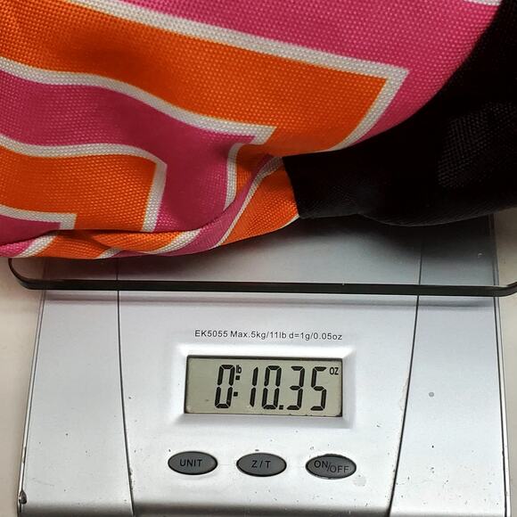 Wildkin Pink and Orange Stripe Overnight Duffle Zig Zag Pink Orange 20" x 10" - Picture 8 of 8